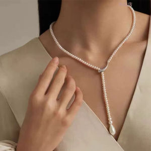 จี้สร้อยคอรูปจันทร์ DIY ชุบทองแดง จี้สร้อยคอรูปตัว Y จี้เข็มขัดไข่มุก จี้สร้อยคอรูปเส้นตรง จี้สร้อยคอรูปหัวเข็มขัด