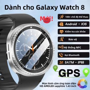 Đồng Hồ Thông Minh Galaxy Watch 8 Classic 2025 Mới 47mm AMOLED Dành Cho Nam Tích Hợp GPS NFC Bluetooth Gọi Điện Theo Dõi Thể Dục Thể Thao Theo Dõi Sức Khỏe