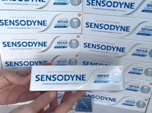 Combo 2 Kem Đánh Răng SENSODYNE Repair & Protect Deep Repair 100g Phục Hồi Bảo Vệ Răng Ê Buốt và Làm Trắng Răng.