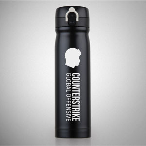 ขวดน้ำกีฬาสแตนเลสสตีล 304 แบบเก็บความร้อนความเย็น CS GO Counter-Strike Elite ขนาด 401-500 มล สำหรับใช้ในรถยนต์ สไตล์อเมริกัน