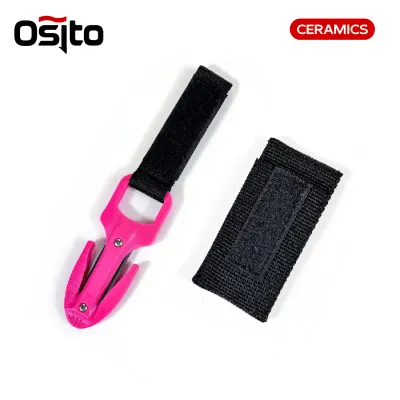 Easy To Carry Ceramic/Stainless Steel Blade Diving Line Cutter With Pouch Scuba Divers Rescue Tool