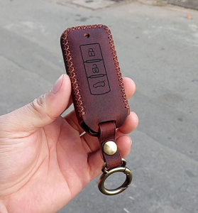 Bao Da Chìa Khoá Mitsubishi Xpander Xforce Distinator Outlander Triton Attrage Mirage Pajero Sport Da Thật handmade