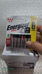 Vỉ 6 viên pin đũa AAA 1.5V Energizer MAX chính hãng dùng cho máy đo huyết áp remote đồ chơi