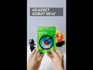 ROBOT RE40 Headset  Heandsfree Earphone Wired Jack Audio Full Bass