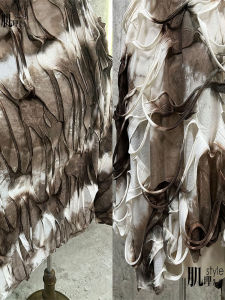 ผ้า DIY ลาย Tie Dye ลายปะติดปะต่อกันแบบไม่สมมาตร ลายเสื้อผ้า ผ้าลายไม่สมมาตรแบบทันสมัย ​​จากจีนแผ่นดินใหญ่