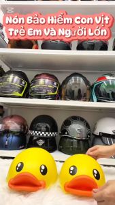 Mũ Bảo Hiểm Cho Bé Hình Vịt Vàng B.Duck Dễ Thương/Có Size Người Lớn & Trẻ Em