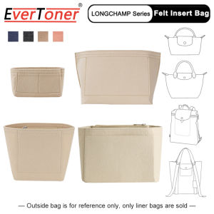 EverToner กระเป๋าสอดสักหลาด for Longchamp Mini S/M/L Replay กระเป๋าผ้าซับ