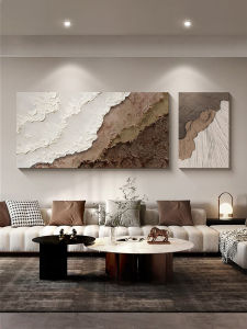 JIJIANJI | Wabi Sabi Style High-end Abstract Combination Mural Textured Sandstone Wall Art