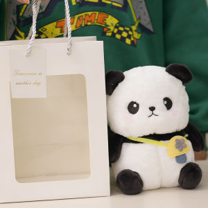 ของแท้20ซม. ตุ๊กตาหมีแพนด้าน่ารักของเล่นตุ๊กตาของขวัญวันเกิดรุ่นเดียวกันกับฐานเฉิงตูคุณภาพดี