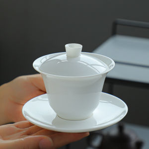 Thermal Protection White Porcelain Thin Body Covered Cup