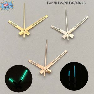 8*12*12.5mm NH35 Hands Rose Gold Silver Gold Watch Hands Green Luminous For NH35/NH36/4R/7S Movement Watches Pointers