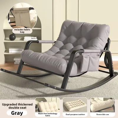Double Adjustable Rocking Chair for Adults