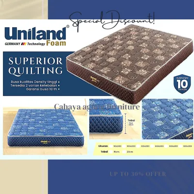 Kasur Busa Uniland Foam Superior Quilting Tebal 20 cm