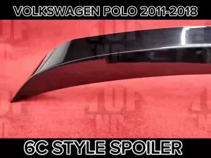 VOLKSWAGEN VW POLO GTI MK5 HATCHBACK 6C 6R 61 6C GTI SPOILER MATERIAL ABS PAINTED GLOSS BLACK LIP BODYKIT ACCESSORIES