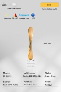 GAOBIGEGE | Japanese Zen Vintage Style Woven Wooden Decoration Floor Lamp