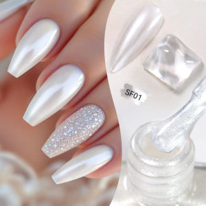 LILYCUTE 7ml Sơn Móng Tay Lấp Lánh Đầy Màu Sắc Sáng Bóng Có Hiệu Ứng Ngọc Trai Trang Trí Nghệ Thuật Móng Tay DIY Không Cần Đèn.