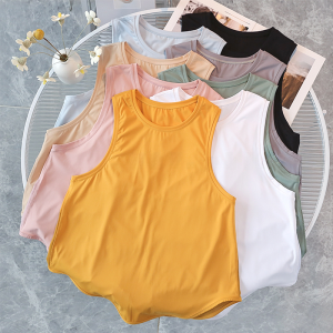 Quick Dry Breathable Mesh Yoga Vest Summer Fitness Sports Top Slimming Pilates Gymnastics Tank Top Womens Summer Yoga Wear