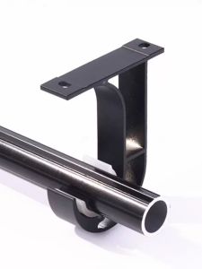 25-32mm Large Top Mounted Double Code Lifting Black and White Ceiling Curtain Rod Single Bracket Curtain Accessories