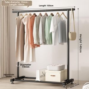Folding Reinforced Indoor Clothes Rack