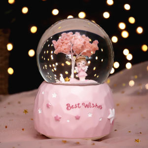 GUTIAN | Princess Crystal Ball Music Box Snowflake Light Creative Gift