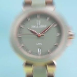 Box Exclusive Jam Tangan Jonas Jasmin Kombi Kepang Seri 2279 SV-942SER / Jam Tangan Fashion Wanita Tali Rantai Diameter 35 cm