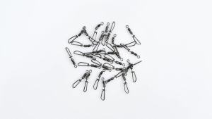 Goture 30pcs/lot Fishing Swivels High Speed Double Rolling Swivels Flexible Rotation Stainless Steel Swivel Fishing Accessories