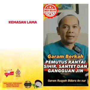 Garam Rukyah Bidara An-nur 1Kg Penangkal Sihir Kebangkrutan Sudah di Asma Secara Khusu 100% Asli