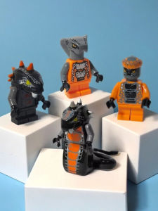 Gold Ninja Soldier Skeleton Soldier Assembly Blocks Educational Boys Toy Snake Monster Army Phantom Ninja Toy Building Blocks