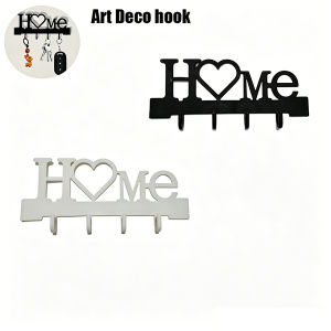 Art Deco Wall-Mounted Hook Coat Rack Key Holder Kitchen Organizer Bathroom Hanging Hook Storage Rack