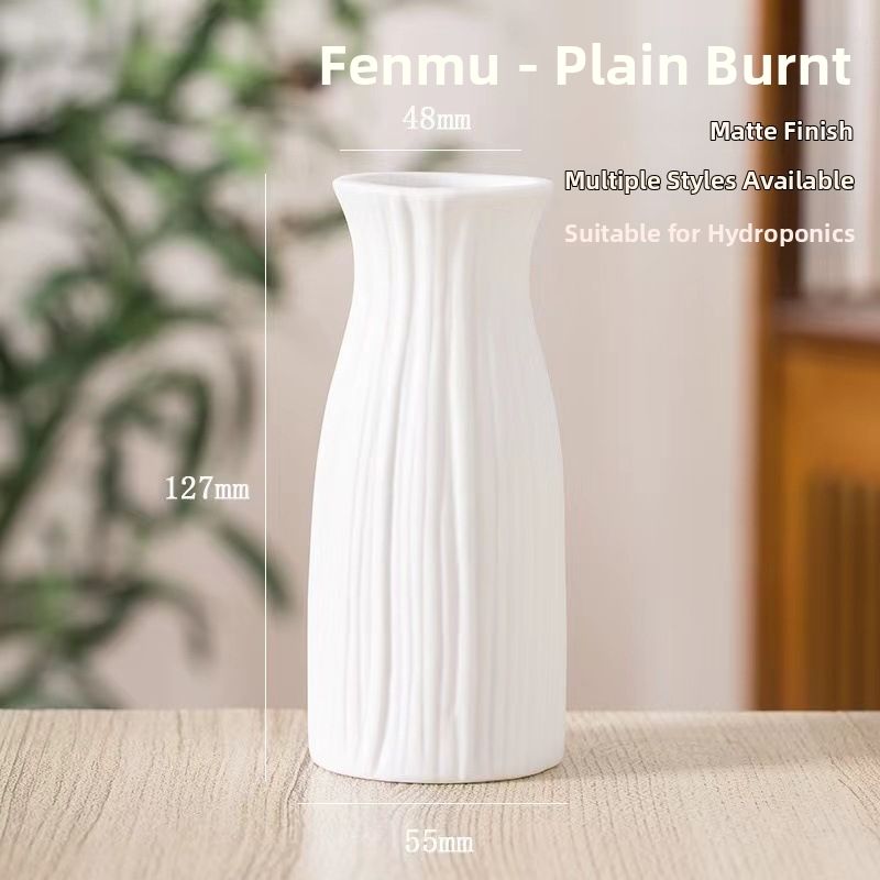 FENGHONGTAO Modern Minimalist Ceramic Vase, Decorative Flower Vase Ideal For Dried Floral Arrangements Home Table Decor
_voghion.com