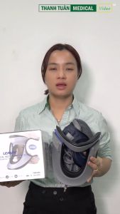 Đai hơi kéo giãn đốt sống cổ Leamai C03 hỗ trợ giảm đau cổ vai gáy và thoát vị đệm cổ