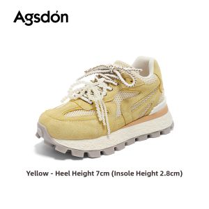 Agsdon | Thick Sole Heightening Casual Womens German Army Trainer Sneakers