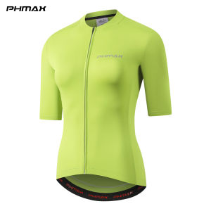 Phmax | PHMAX Womens Cycling Jersey Summer Breathable Quick Dry Short Sleeve Cycling Jersey Anti-UV SPF50+ MTB Road Bike Top Shirt