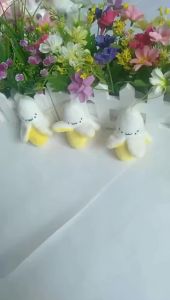 Banana Key Chain Pendant Plush Stuffed Kawaii Cute Home Decor Birthday Gift Plushie Tuffed Soft Backpack Bag Phone Pendant