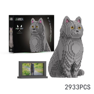 Mirco Particle Cat Building Blocks Toys Persina Cat Ragdoll Cat Siamese Cat Shorthair Blue Cat Desktop Ornaments Kids Girls Gift