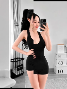 Set áo 2 dây kèm quần short ôm KVYBODY S88 chất thun cotton borip lụa dày mịn co giãn thích hợp mặc ở nhà đi chơi