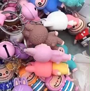 Labubu keychain little sheep schoolbag pendant car doll keychain