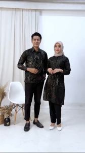 Tunik Dress Batik Wanita Kerja Kantoran Modern Kekinian Tunik Wanita Viral Terbaru Ready Size M L XL XXL XXXL Jumbo