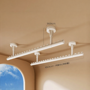 MINGZHI | Top-mounted Vintage Style Home Hanging Clothes Drying Rack