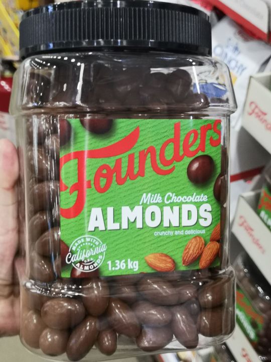 Founders Chocolate Almonds Jar 1.36kg Lazada PH