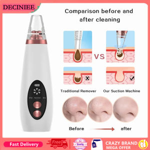 DECINIEE Facial Blackhead Remover Vacuum Electric Acne Pore Black Spots Removal Face Nose Deep Cleaner USB Rechargeable Machine Skin Care