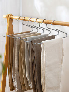 Multi-Functional Goose Shaped Z-Word 2-Word Plated Pants Rack Home Seamless Metal Non-Slip Pants Hanger Closet Storage Rack