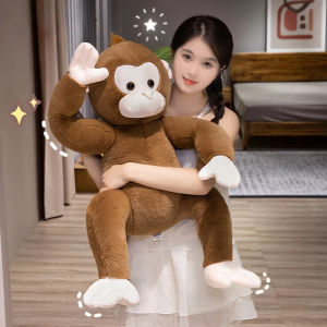 40cm-80cm Big Size Lovely Lifelike Sitting Monkey Plush Toys Soft Stuffed Monkey Doll Cute Animal Doll For Children Home Decor