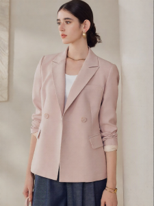 Roey s house | Elegant Business Pink Womens Blazer Fall Formal