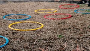 12pcs Agility Ring Circle Post 40cm Portabel Ring Latihan Kecepatan Sepak Bola Alat Latihan Sepak Bola Warna
