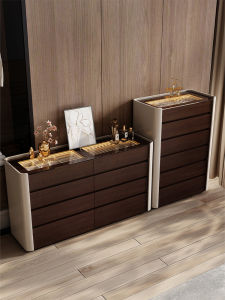 Modern Minimalist Six-Drawer Dresser Poetic Style Bedroom Jewelry Cabinet Coat Closet Storage Island Combination Eight-Drawer Entrance