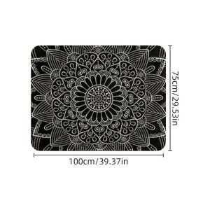 VIKAMA Bohemian Mandala Geometric Flower Car Boot Mat Wear Resistant Easy Clean Vehicle Trunk Floor Mat Home Decoration