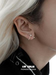 ต่างหูห้อยหินเซอร์โคเนีย 925 เงินแท้ ต่างหูแบบใส่หลายชิ้น รูต่างหู ดีไซน์ไม่ซ้ำใคร ต่างหูแบบไฮเอนด์ ต่างหูแบบห้อยหูสำหรับผู้หญิง