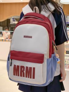 OUDENGPAI | Girls Backpack Large Capacity Waterproof Elementary School Student Lightweight Double Shoulder Bag Commuter Style Nylon Material