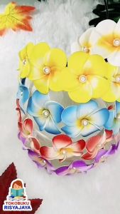 Bando Bunga Kamboja Mutiara Premium Handmade